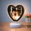 Personalised Round Shape Photo LED Lamp | Custom Memory Light | Romantic Gift for Birthday, Anniversary & Special Occasions
