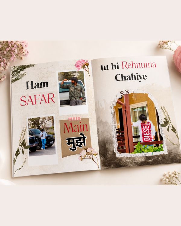 Personalized Photo Magazine with Song Lyrics | Custom Photo Book Gift for Birthday, Anniversary, Wedding, Love, Baby Shower & Every Special Occasion